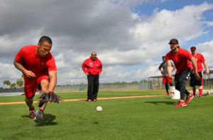 pitchers fielding